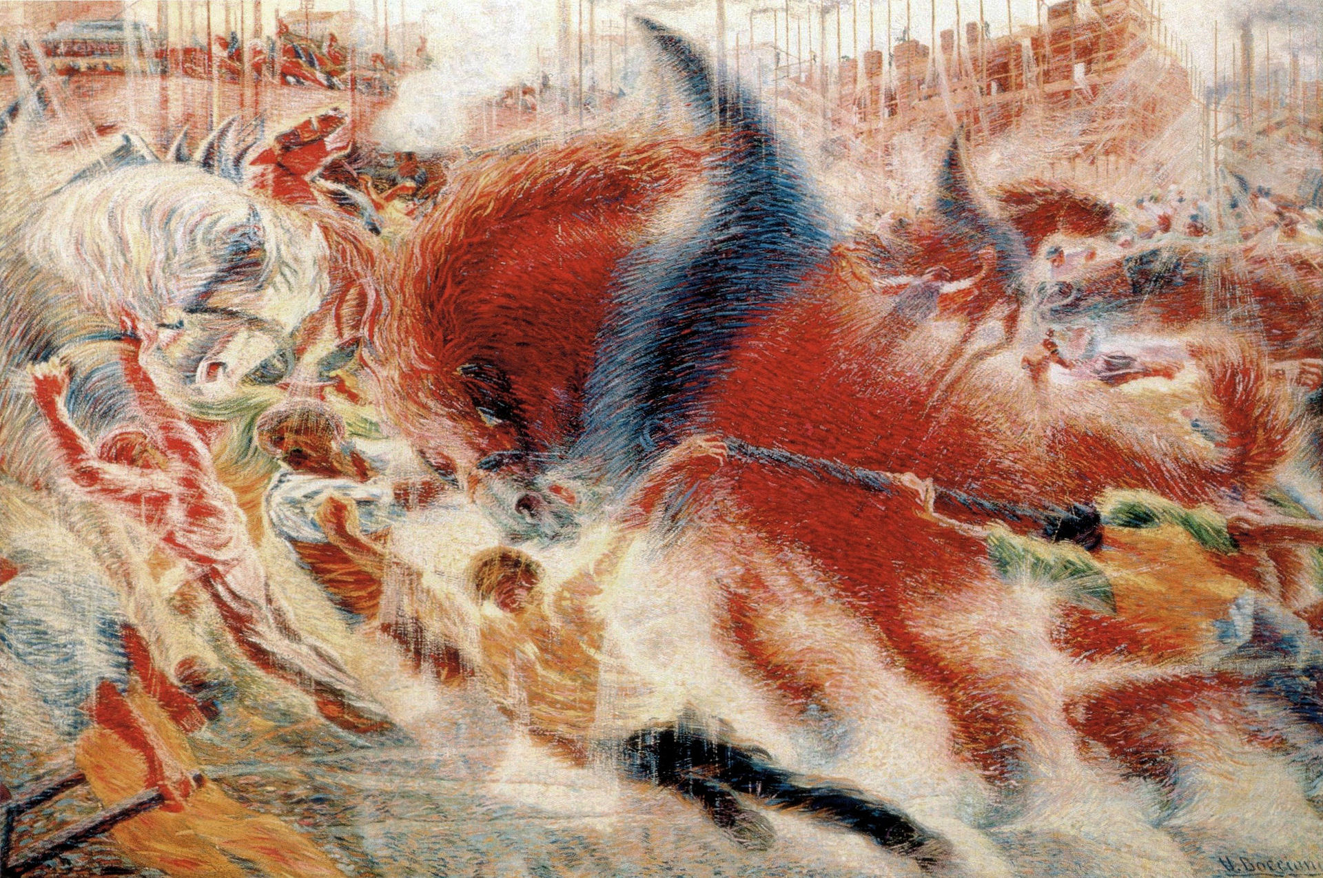 La città che sale. Umberto Boccioni