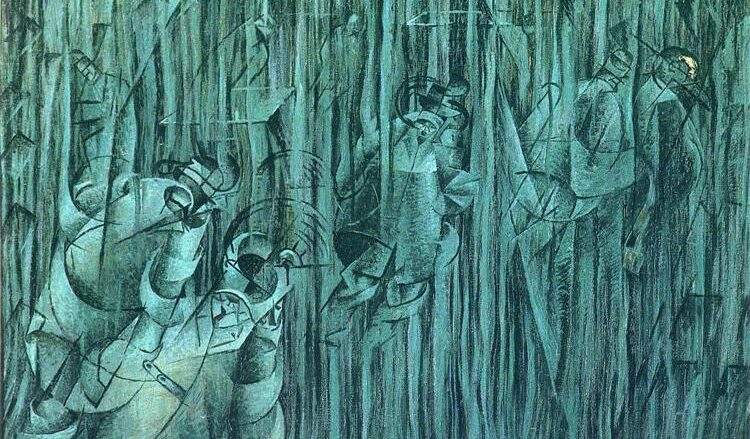 De som stannar. Umberto Boccioni