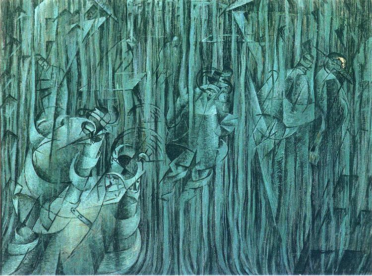 De som stannar. Umberto Boccioni
