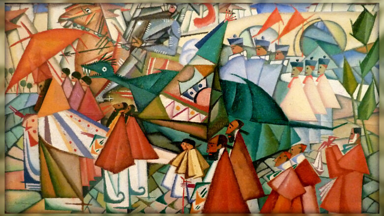 Corpus Christi procession. Amadeo de Souza-Cardoso