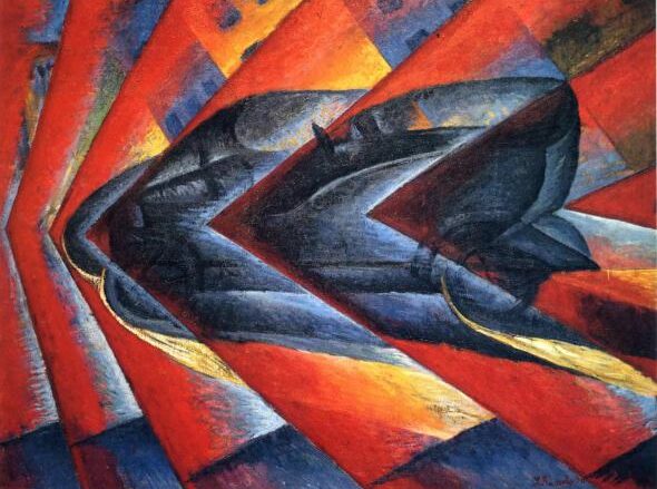 Dynamism of a car. Luigi Russolo