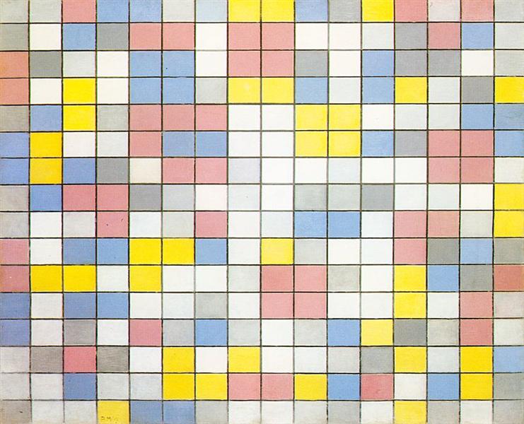 Komposition med rutmönster IX. Piet Mondrian