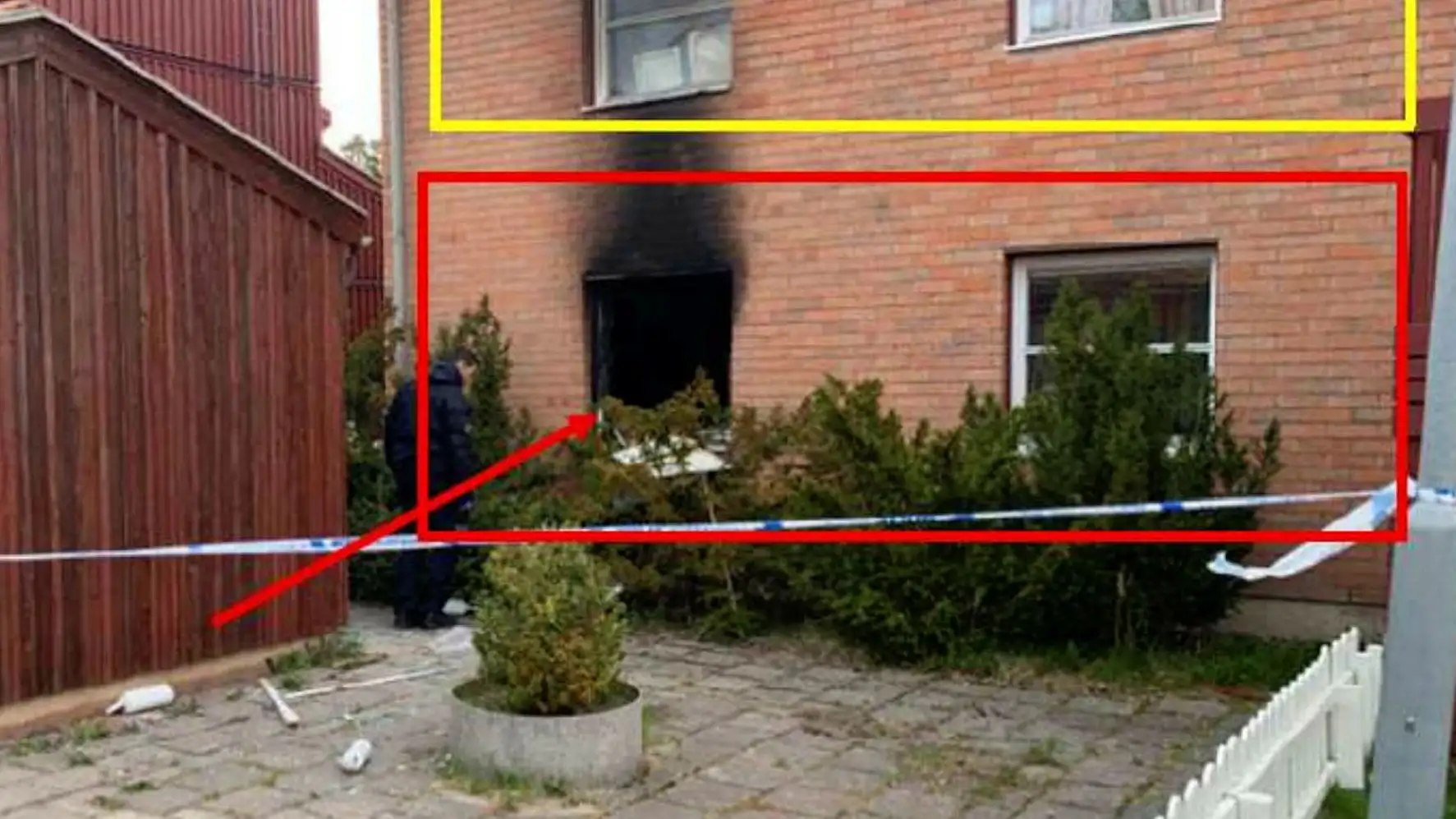 Skadad lägenhet i Tumba