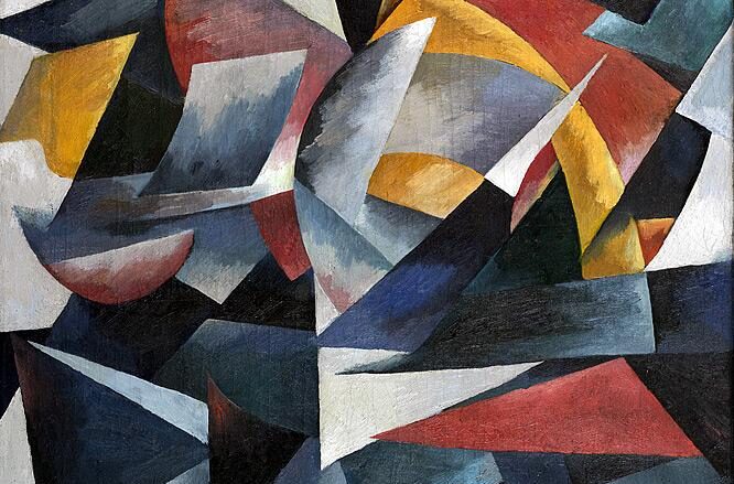 Futuristisk komposition. Aleksandra Ekster.