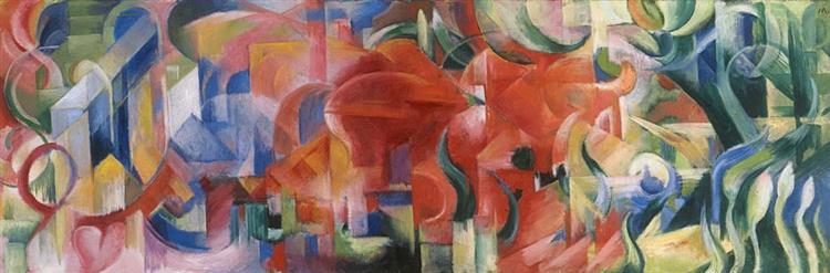 Forms at play. Franz Marc.