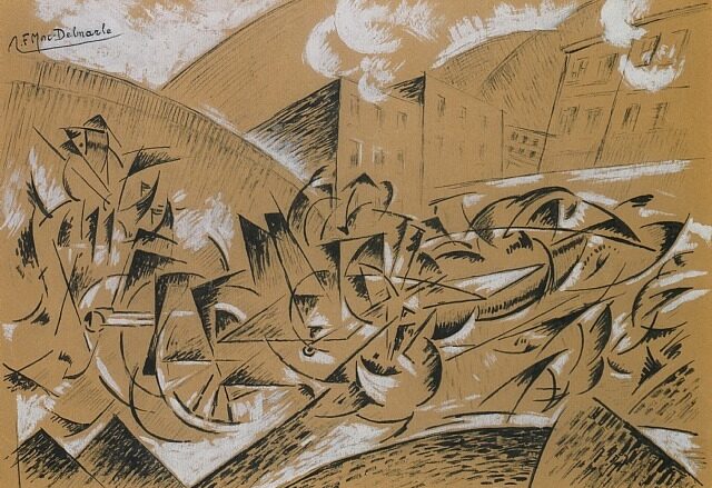 Futuristisk komposition. Felix del Marle