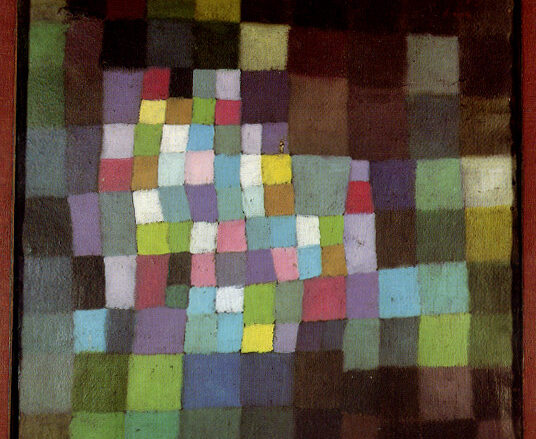 Abstraktion med hänvisning till ett blommande träd. Paul Klee.