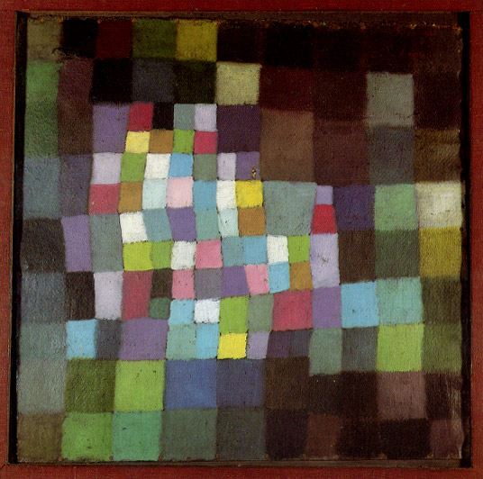 Abstraktion med hänvisning till ett blommande träd. Paul Klee.