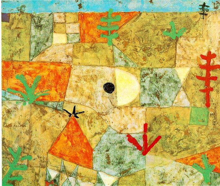 Sydliga trädgårdar. Paul Klee.