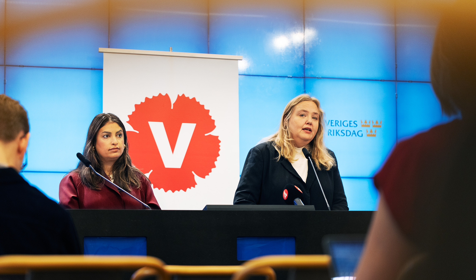 Nooshi Dadgostar och Ida Gabrielsson